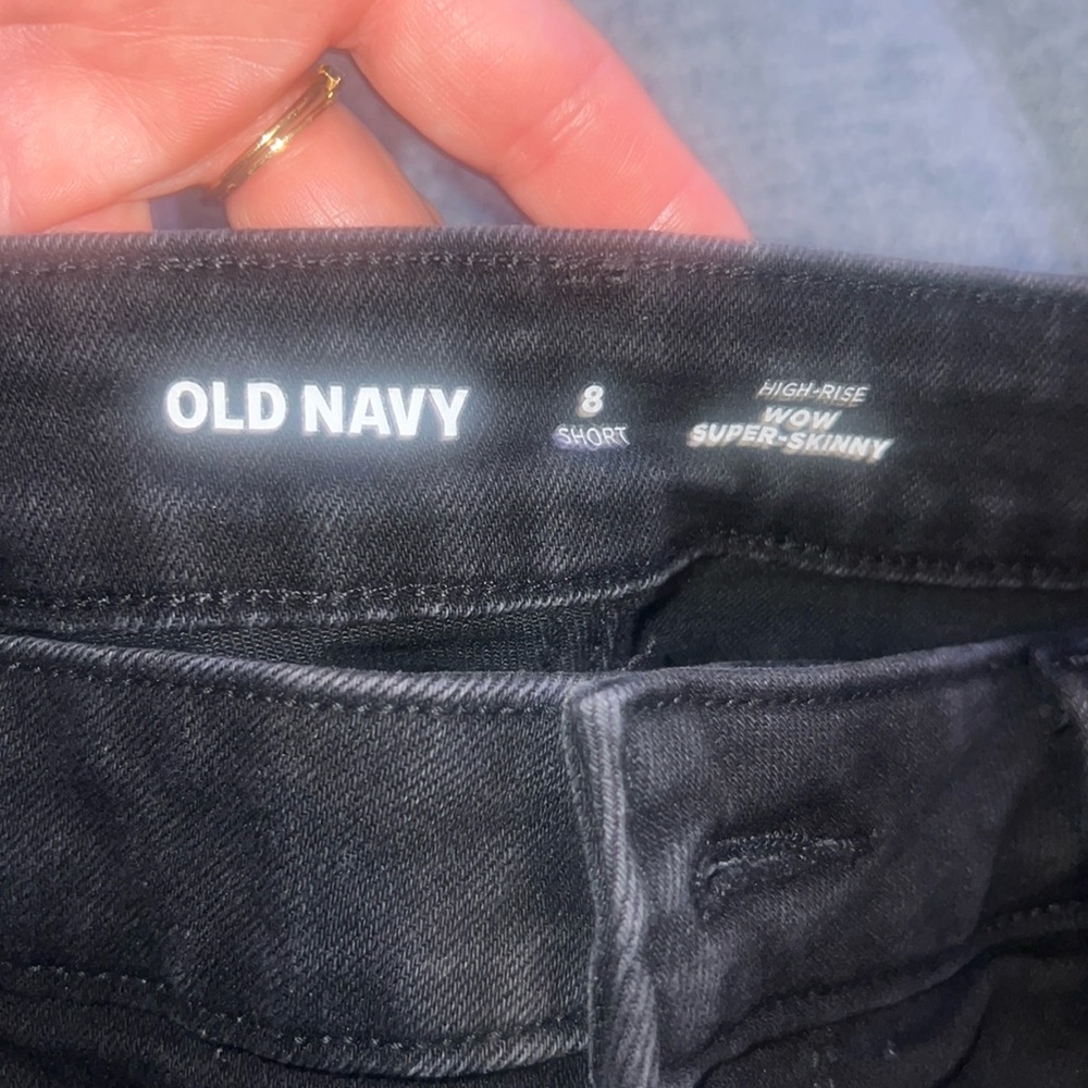 Old Navy Wow skinny jeans stretch black denim